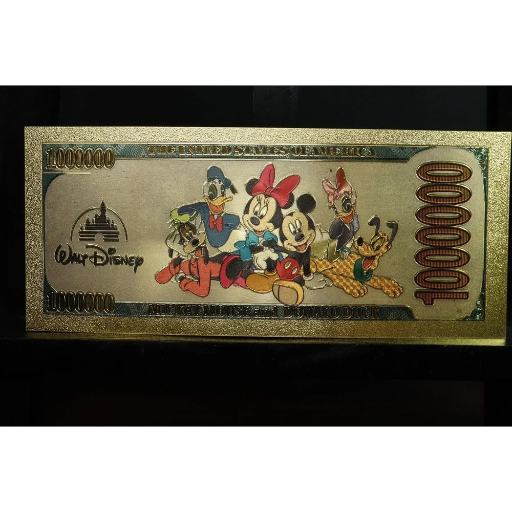 Disney Daisy Duck collectible 24k gold foil $1,000,000 banknote bill